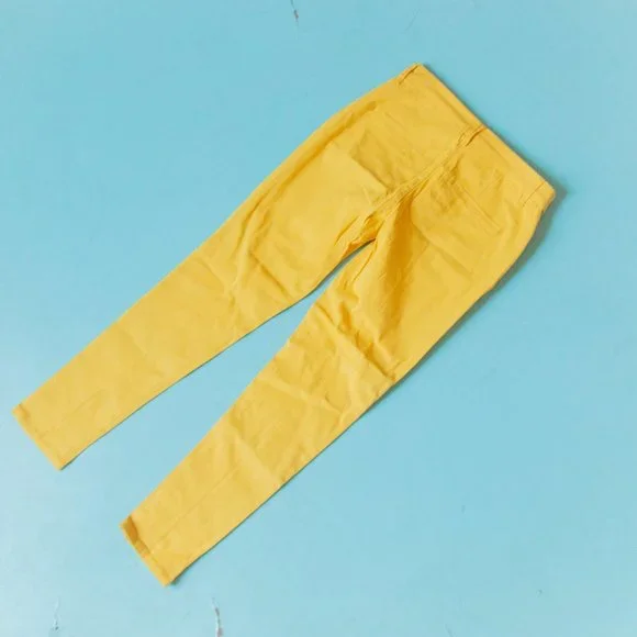 NEW Modcloth Mustard Yellow Richmond Reverse Seam Ankle Slim Fit Pants Sz 8 - Picture 9 of 9